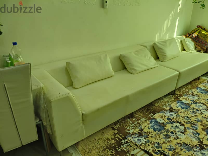 Leather sofa set (10 seater) 1