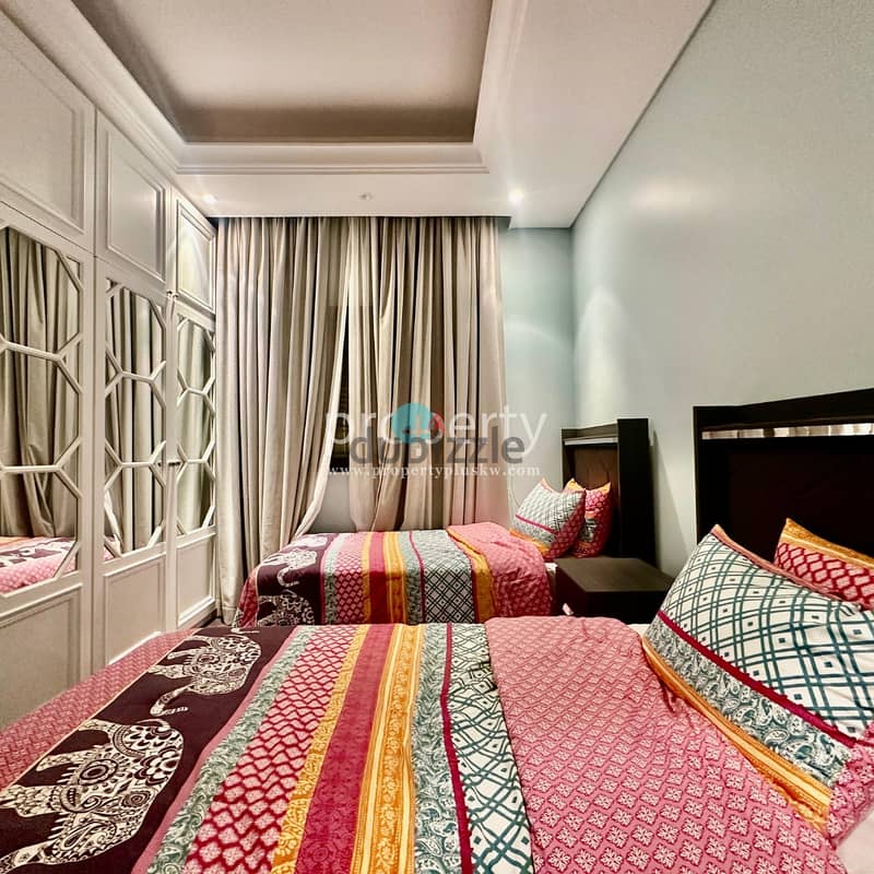 Furnished Three-Bedroom Floor with Private Pool & Balcony in Salmiya 1