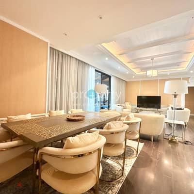 Furnished Three-Bedroom Floor with Private Pool & Balcony in Salmiya