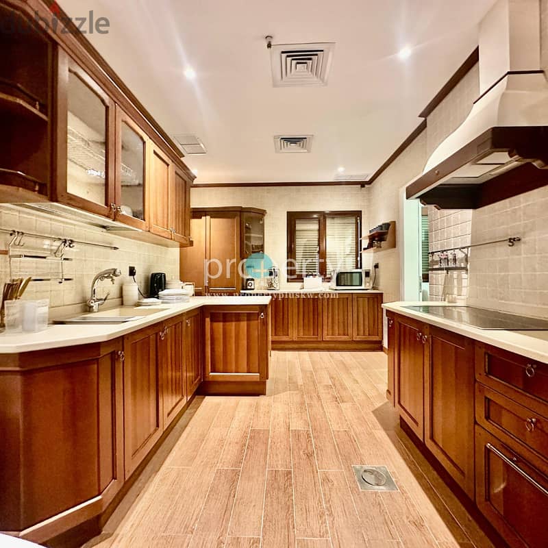 Furnished Three-Bedroom Floor with Private Pool & Balcony in Salmiya 7