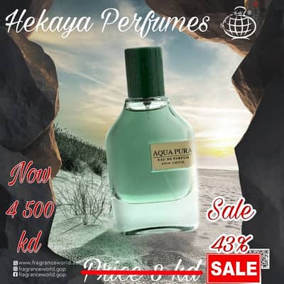 Aqua Pura 70ml EDP by Fragrance World only 4.500 kd and free delivery