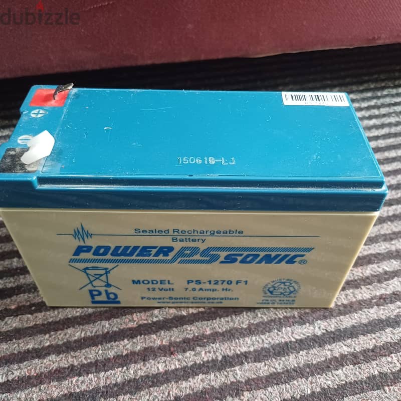 Power SonicPS 1270 Rechargeable Sealed Lead Acid Battery 12V 7AH for G 2