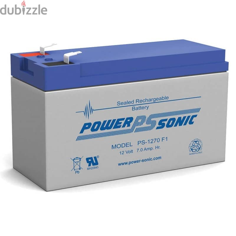 Power SonicPS 1270 Rechargeable Sealed Lead Acid Battery 12V 7AH for G 4