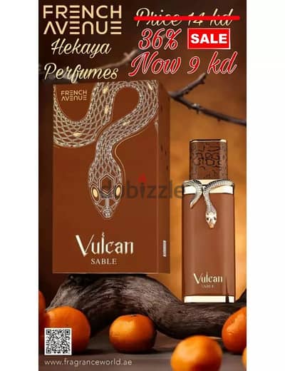Vulcan Sable 100ml EDP by French Avenue only 9 kd and free delivery