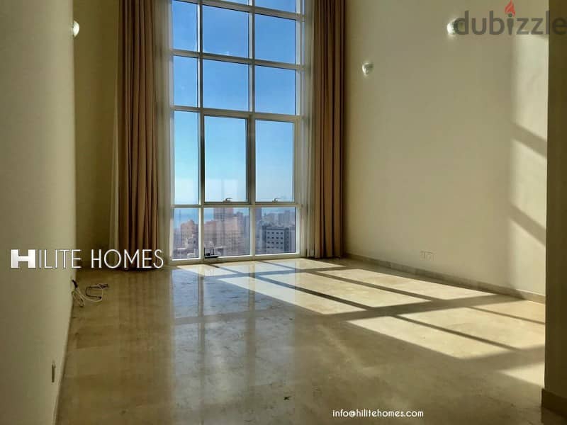 Modern 3 bedroom Duplex Seaview apartment for rent in Salmiya 1