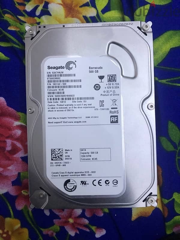 Seagate 500GB HDD 1