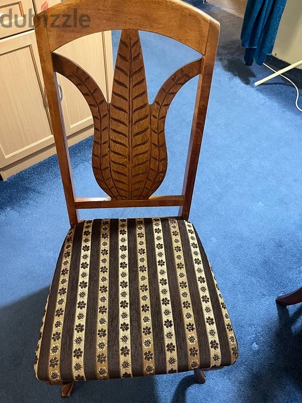 wooden solid 4 pcs dining table chairs with table or without 2