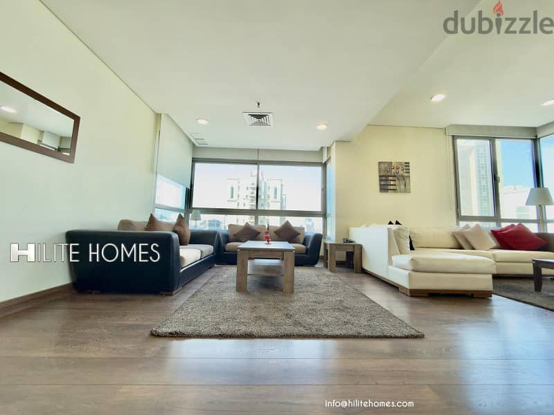 Three Bedroom Seaview Furnished Duplex for rent in Salmiya 1