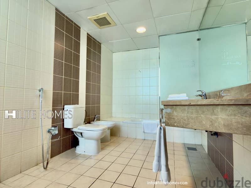 Three Bedroom Seaview Furnished Duplex for rent in Salmiya 10