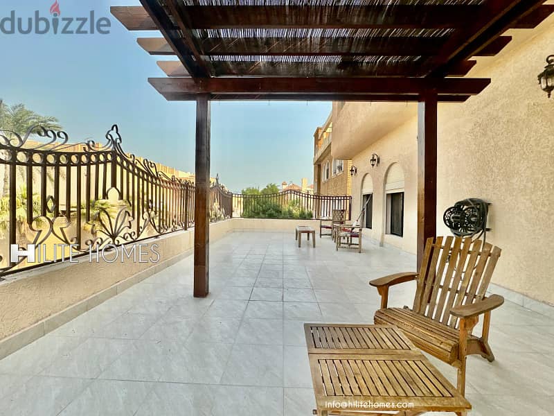 Floor with terrace for rent in Salwa 14