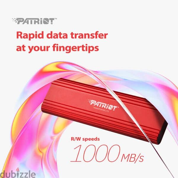 Patriot Transporter Lite SSD 1 TB, Externel SSD, PTPL1TBPEC - Red 2