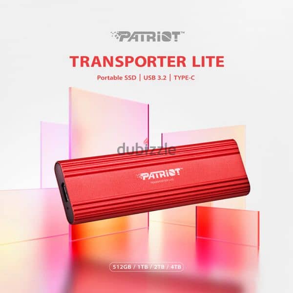 Patriot Transporter Lite SSD 1 TB, Externel SSD, PTPL1TBPEC - Red 4