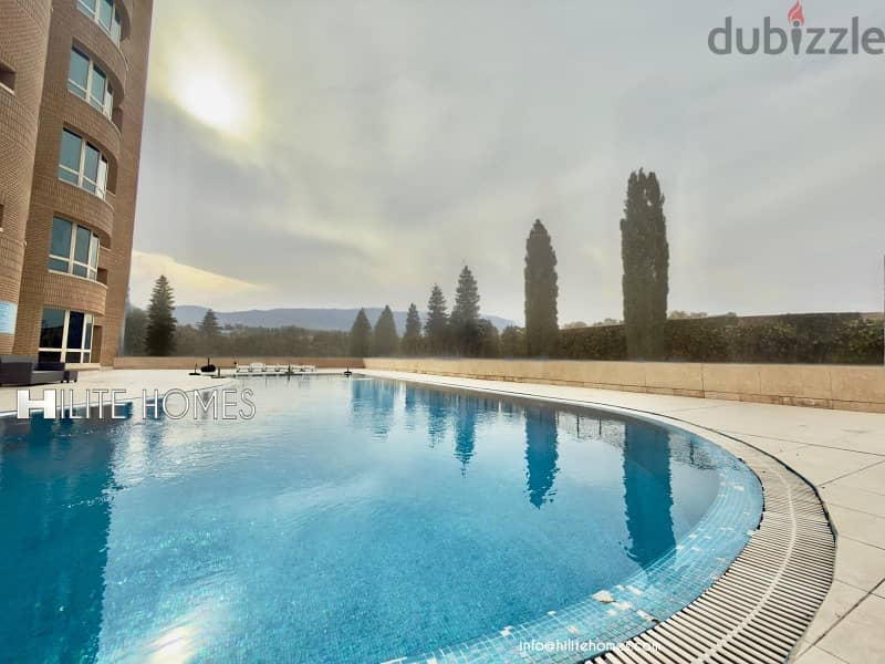 Three bedroom semi furnished apartment for rent, Bneid al qar 2