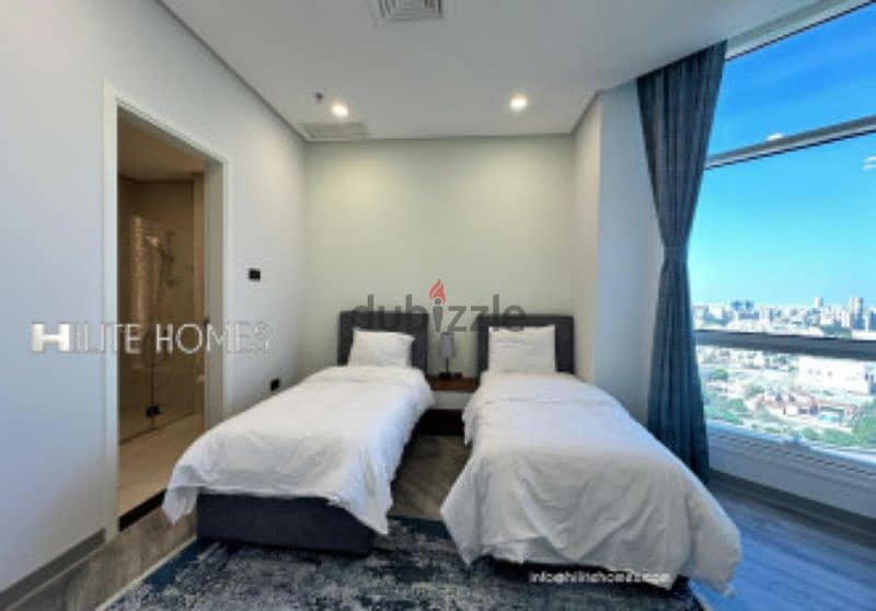 SEA VIEW SEMIFURNISHED TWO BEDROOM APARTMENT FOR RENT IN MAHBOULA 3