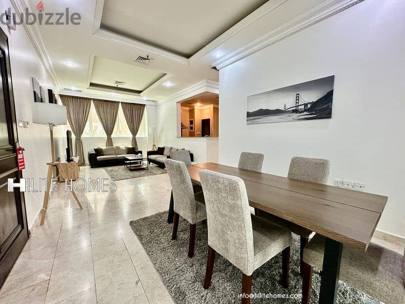 Fully furnished two bedroom apartment for rent in Salmiya 2