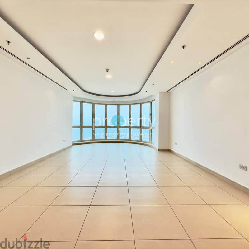 Semi-Furnished 3 Bedroom Full Floor Apartment – Sea View, Shaab 6