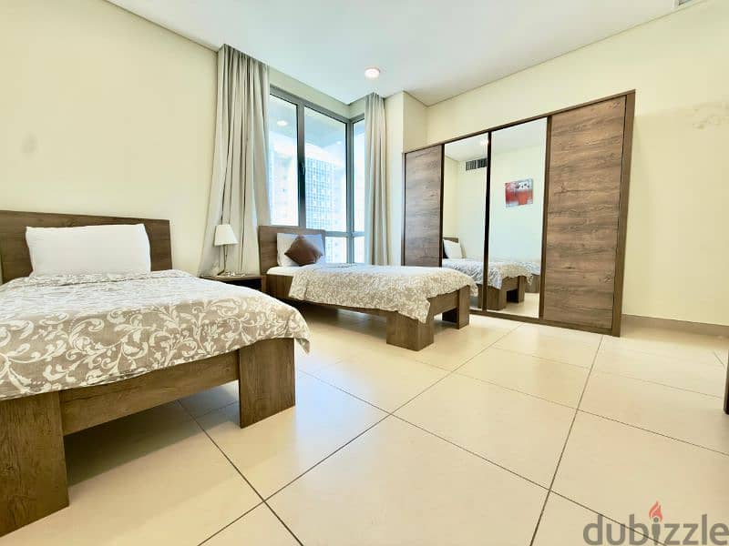 3- bedroom seaview furnished duplex for rent in Salmiya 3