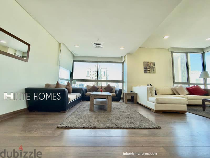 Three Bedroom Seaview Furnished Duplex for rent in Salmiya 1