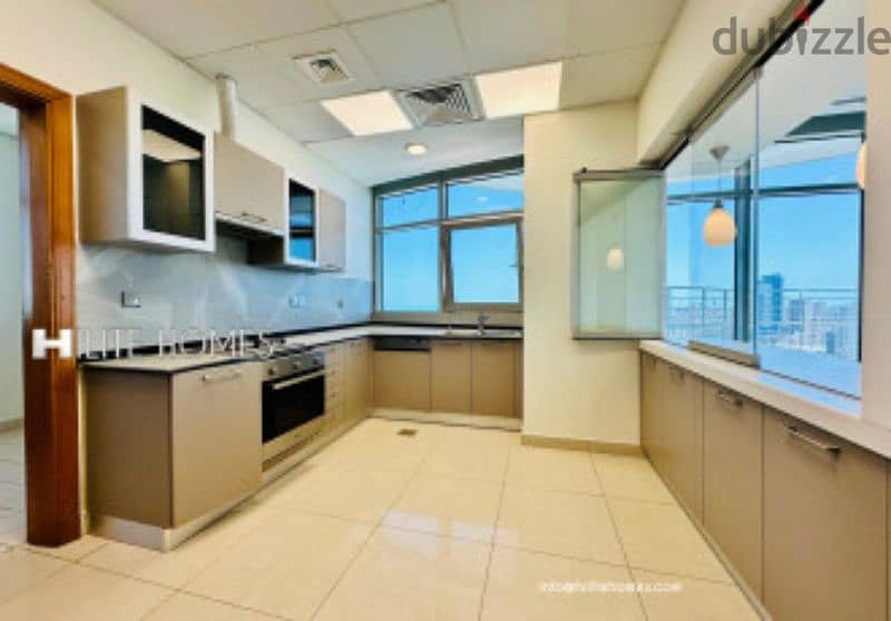 Semi furnished 3 bedroom full floor apartment in Salmiya 5