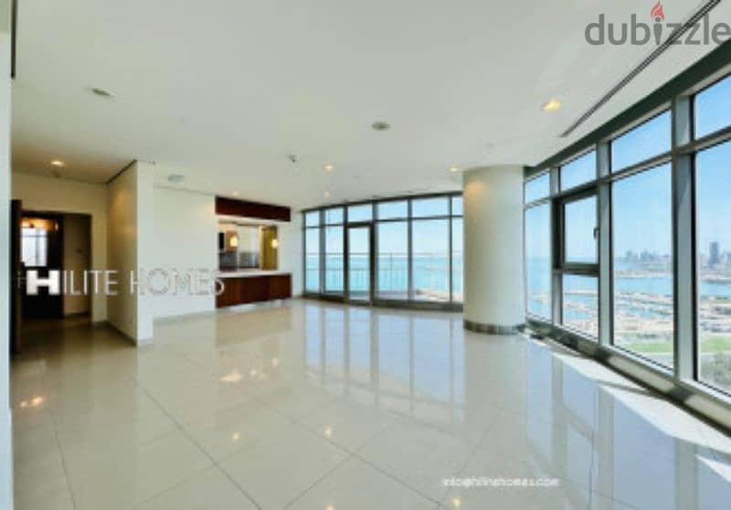 Semi furnished 3 bedroom full floor apartment in Salmiya 9