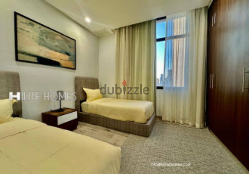Furnished Two Bedroom Serviced Apartment For 3