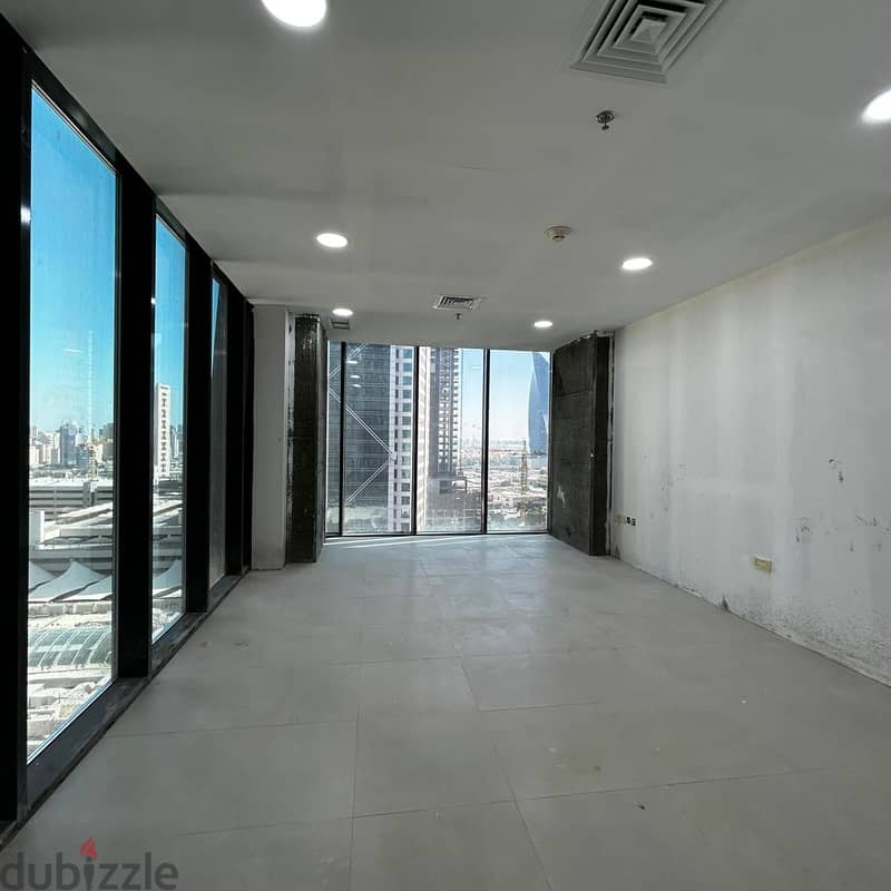 Commercial office space with a grace period for rent in Sharq. 3