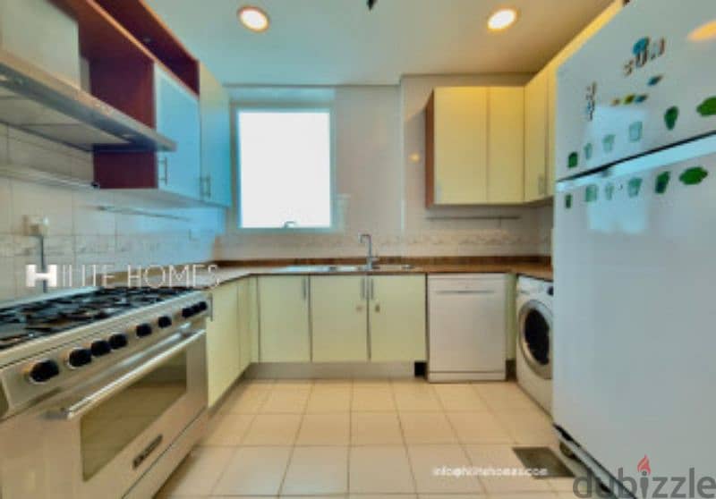 Three bedroom semi furnished apartment for rent in shaab 2
