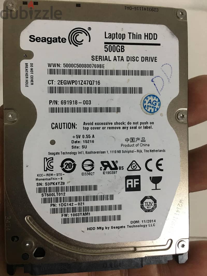 Laptop hard disk 500GB 1