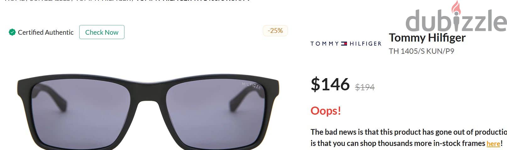 Used Tommy Hilfiger Men's Rectangular Sunglasses , Excellent condition 2