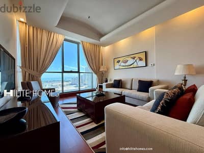 Stylish two-bedroom  semi furnished apartment in Sharq