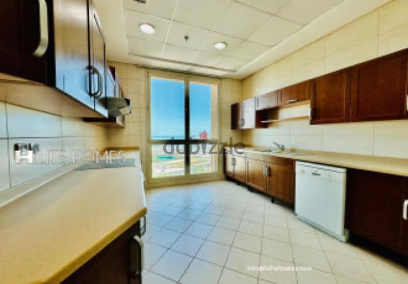 Three bedroom  semi furnished floor for rent in shaab, Hilitehomes 10