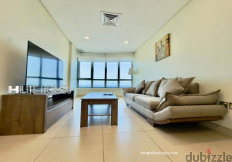 Three bedroom seaview furnished duplex for rent in Salmiya 2