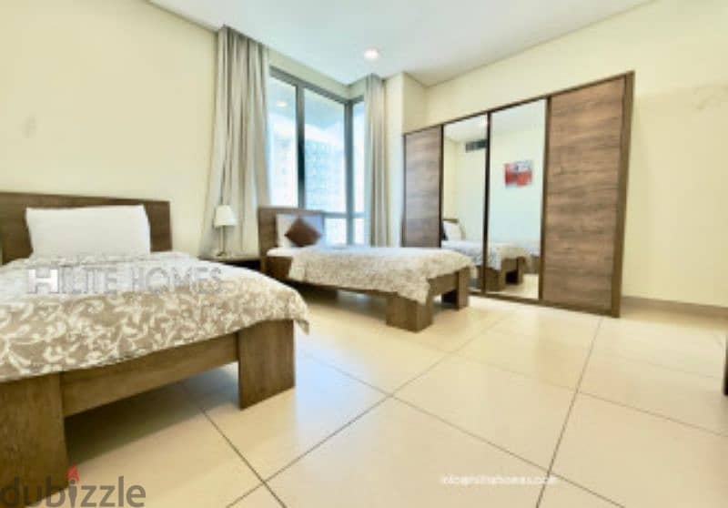 Three bedroom seaview furnished duplex for rent in Salmiya 7