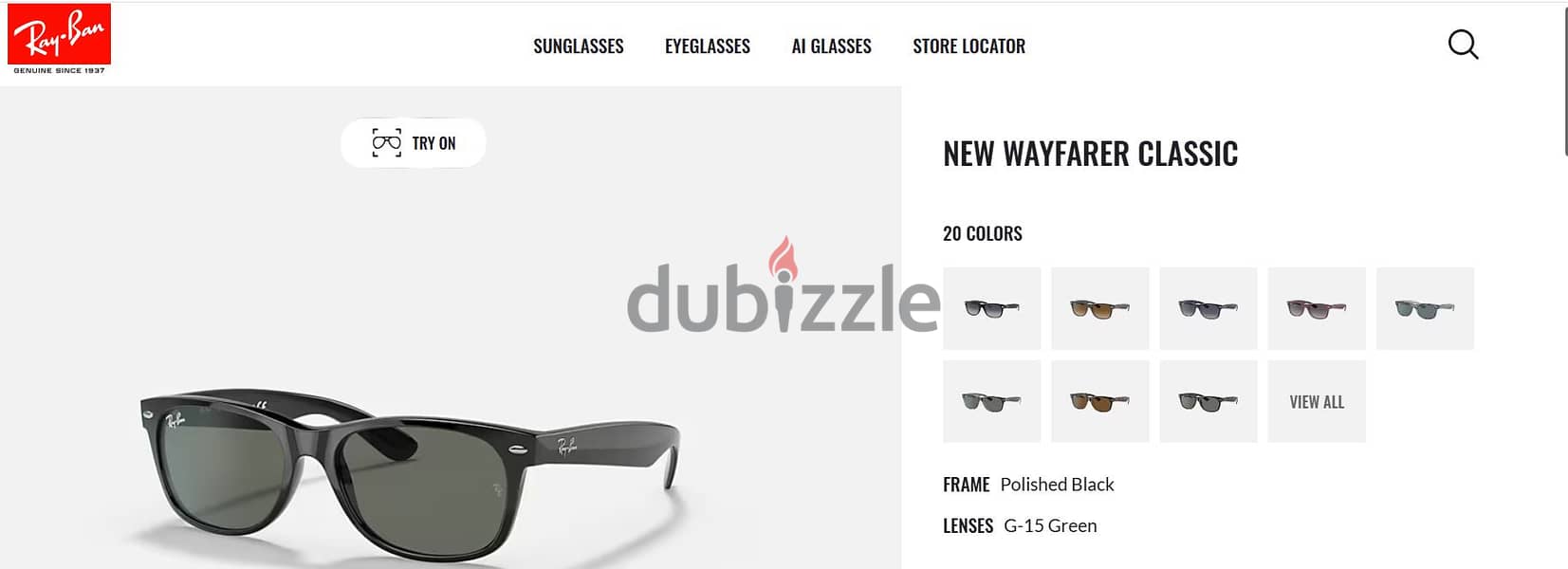 Made in ITALY New Ray ́ban 2132 new wayfarer 2132 . Polished Black 901 2