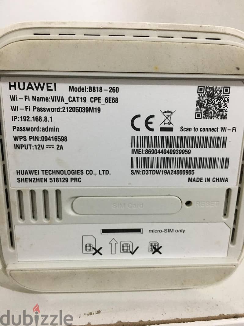 VIVA HUAWEI B818-260 1
