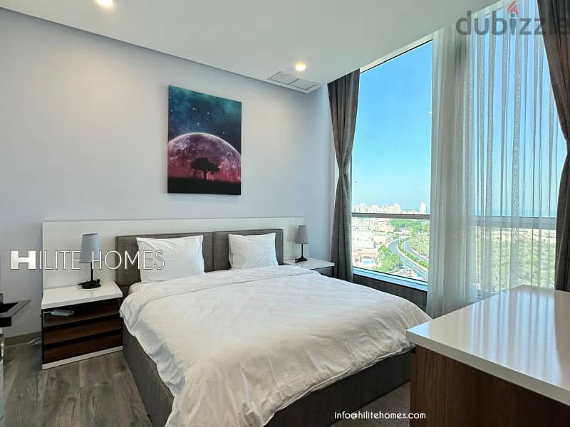 SEA VIEW SEMIFURNISHED TWO BEDROOM APARTMENT FOR RENT IN MAHBOULA 3