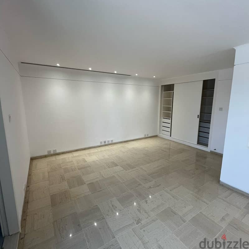 Semi-furnished apartment with a direct sea view for rent in Bneid Al-Q 2