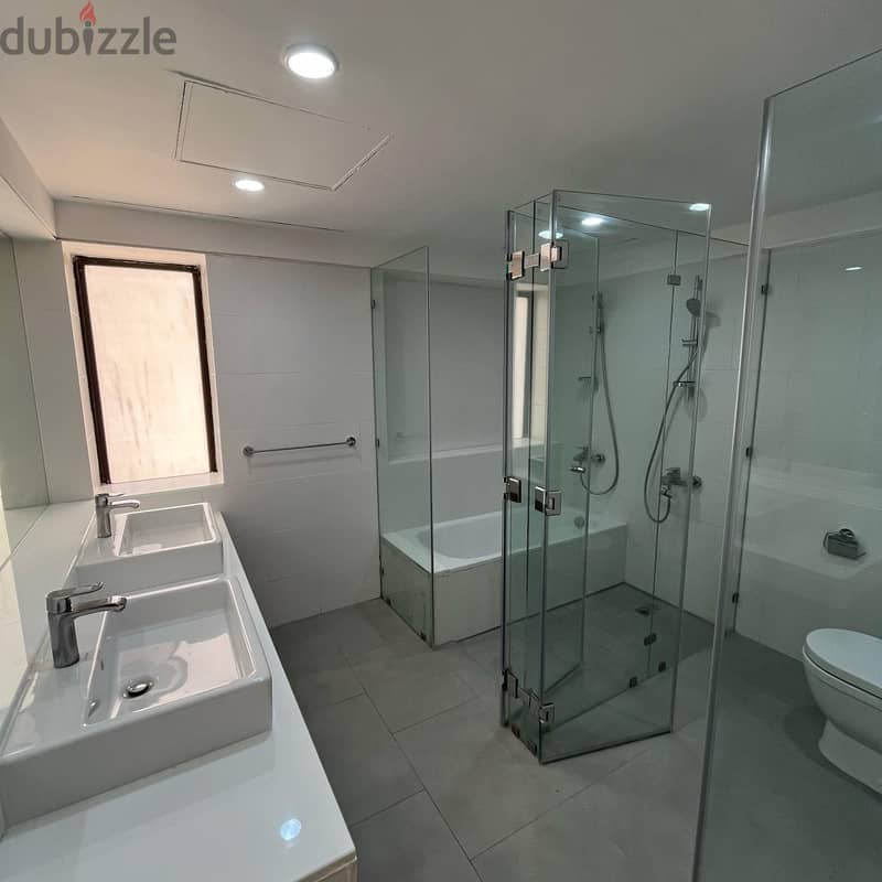 Semi-furnished apartment with a direct sea view for rent in Bneid Al-Q 7