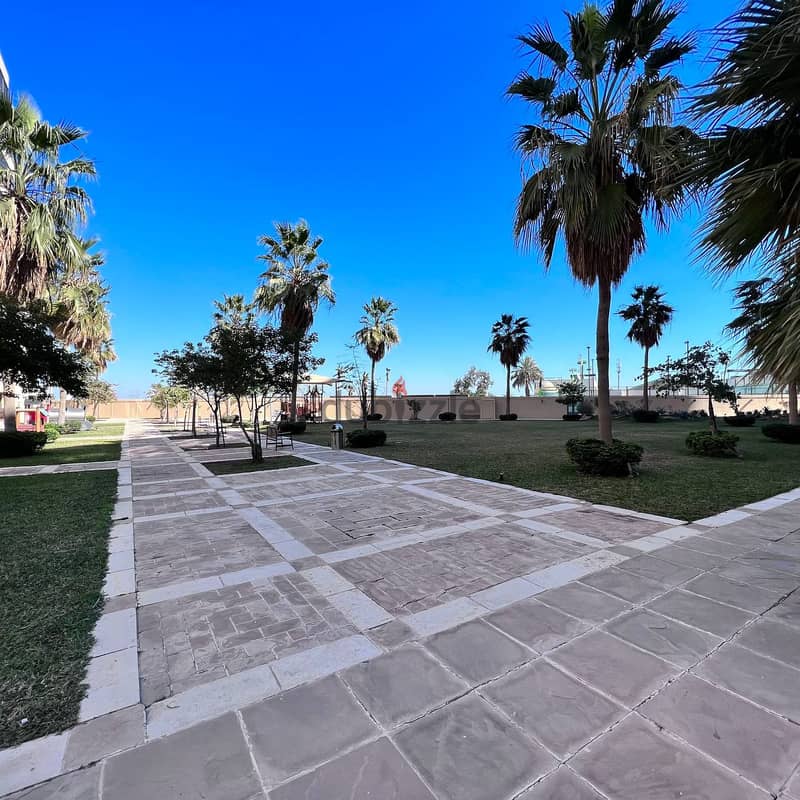 Semi-furnished apartment with a direct sea view for rent in Bneid Al-Q 13