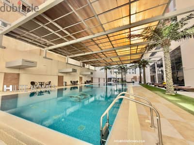 Seaview 2 bedroom semi furnished apartment for rent in Sabha Al Salem
