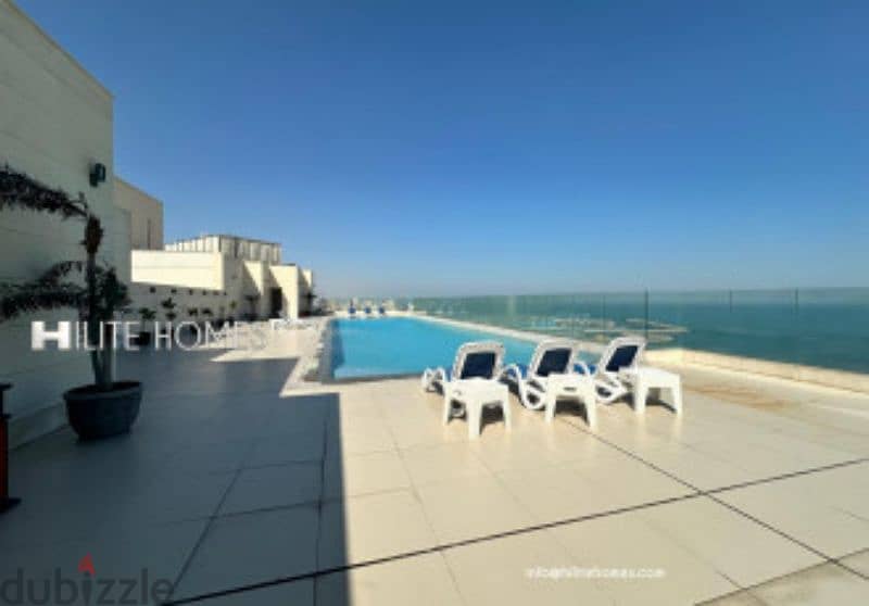 SEA VIEW FURNISHED TWO BEDROOM APARTMENT FOR RENT IN MAHBOULA 8