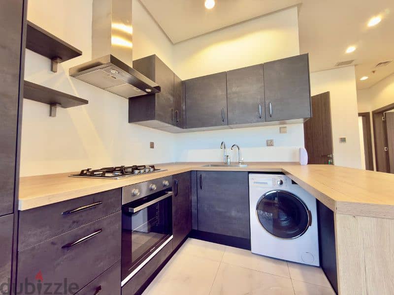 Seaview 2 bedroom semi furnished apartment for rent in Sabha Al Salem 8
