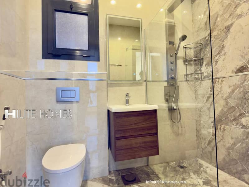 Seaview 2 bedroom semi furnished apartment for rent in Sabha Al Salem 6