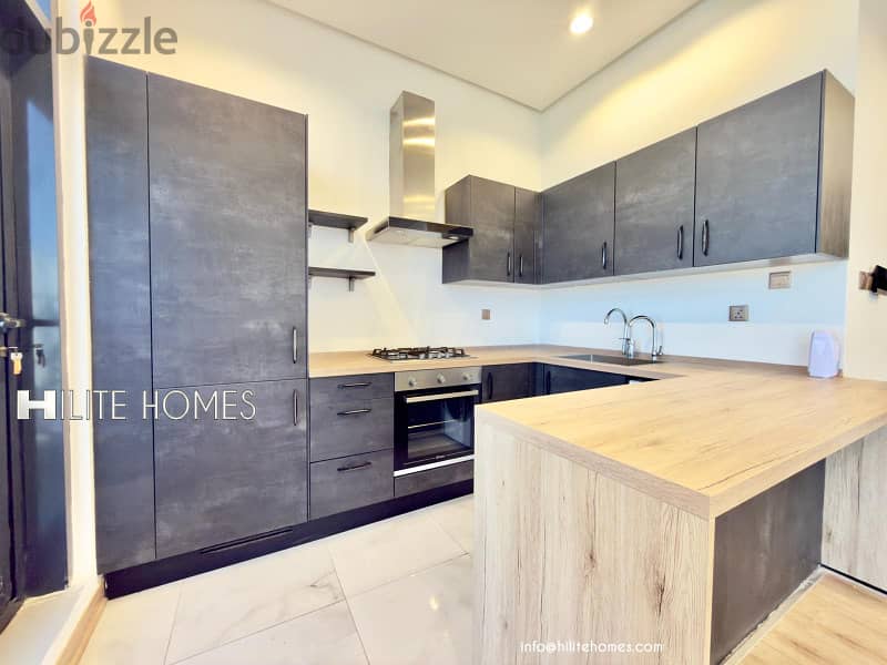 Seaview 2 bedroom semi furnished apartment for rent in Sabha Al Salem 1