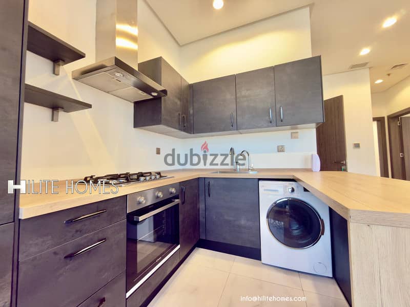 Seaview 2 bedroom semi furnished apartment for rent in Sabha Al Salem 2