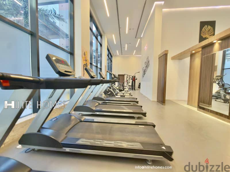 Seaview 2 bedroom semi furnished apartment for rent in Sabha Al Salem 8