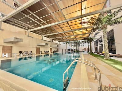 Seaview 2 bedroom semi furnished apartment for rent in Sabha Al Salem