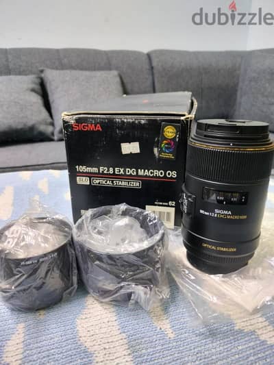 Sigma 105mm f/2.8 EX DG Macro OS (Canon Mount) – Excellent Condition