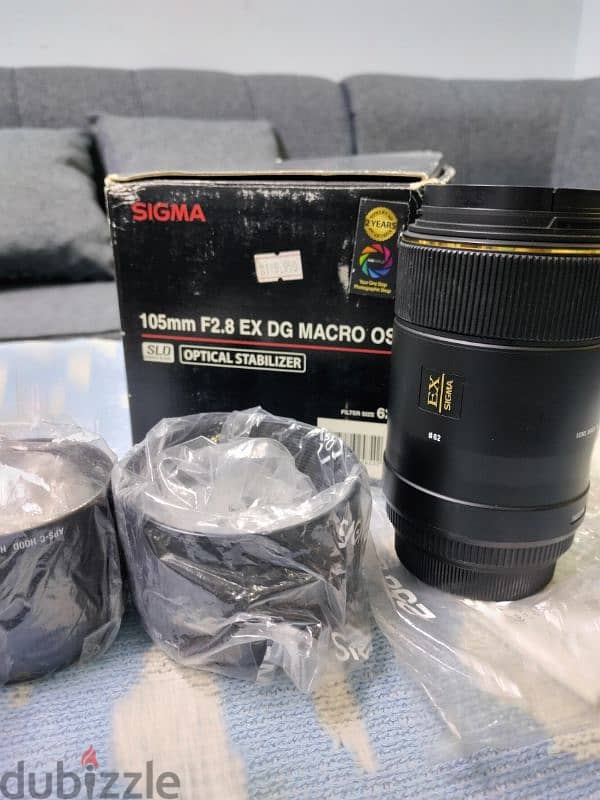 Sigma 105mm f/2.8 EX DG Macro OS (Canon Mount) – Excellent Condition 1