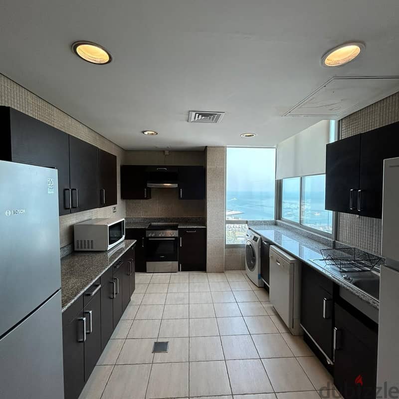 Furnished duplex with sea view for rent in Salmiya 4